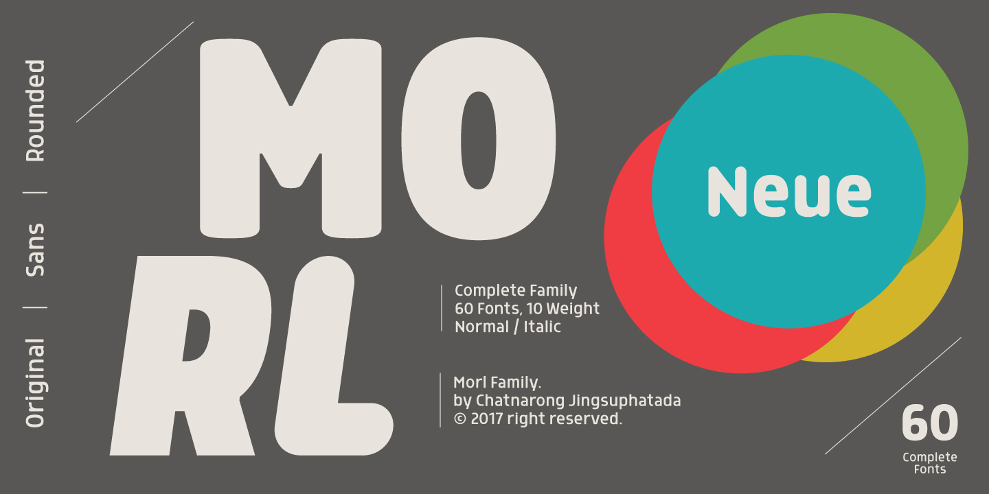 Morl Rounded Font preview